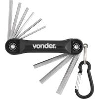 Jogo Chave Hexagonal Allen 5-64-1-4 Canivete Alumínio Cromo - 2