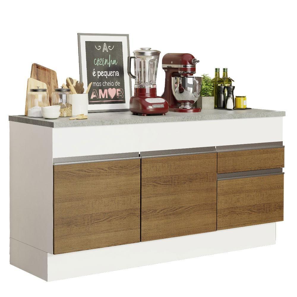 Balcão de Pia Glamy 2 Portas 2 Gavetas Madesa - 2