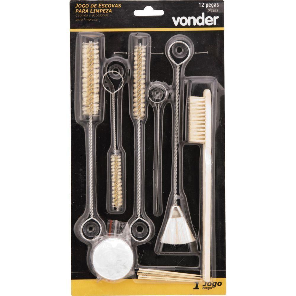 Jogo Escova De Limpeza Para Pistolas Com 12 Peças Vonder - 6
