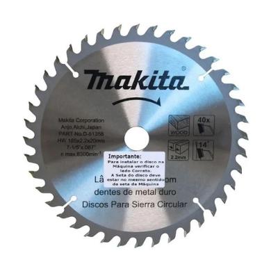 Laminas De Serra Tct 185x20mm 40 Dentes
