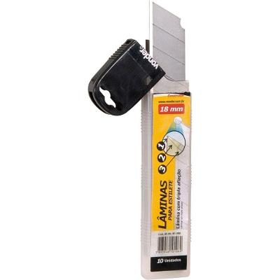 Lâmina Estilete 18 Mm 10 Peças Vonder Construtor