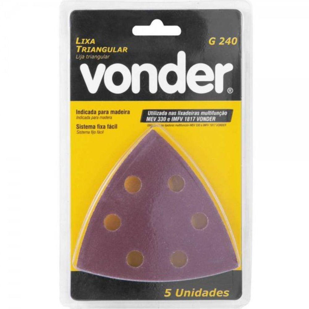 Lixa Triangular Com Costado Pluma G240 Vonder - 4