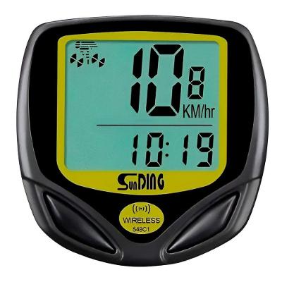 Velocímetro Digital Wireless A Prova D'água Bicicleta Esporte