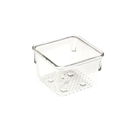 Organizador De Gavetas Modular Multiúso Em Plástico Transparente 7,7x7cm Transparente