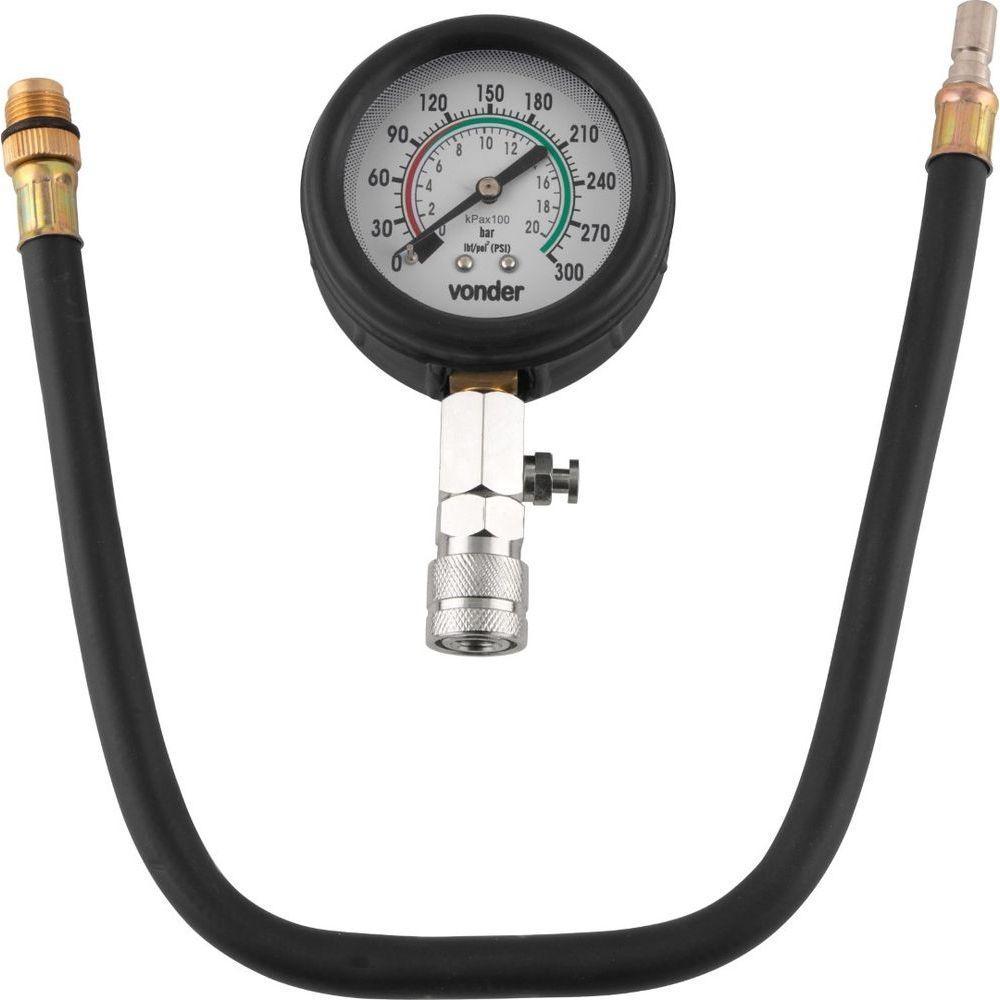 Medidor De Compressão Para Motor C Adaptadores 0300 Psi Vonder - 2