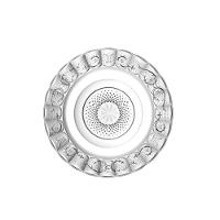 Prato Raso Star De Vidro 22cm - Plasvale Transparente - 1