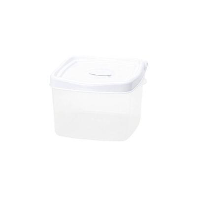 Pote Wave Quadrado 600ml Plasvale Branco