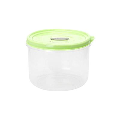 Pote Redondo Para Micro-ondas E Freezer Com Válvula 1l - Linha Wave Plasvale Verde