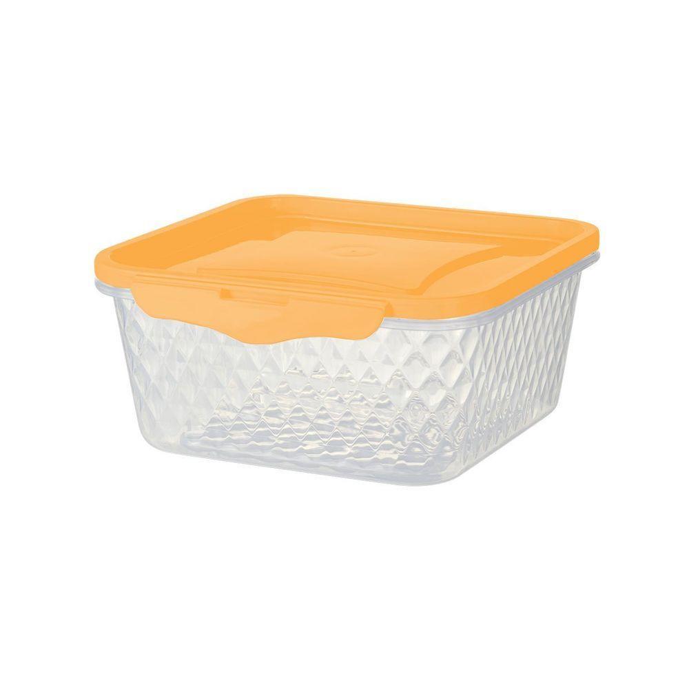 Pote Quadrado Com Trava 1,7l - Bpa Free Apricot - 1