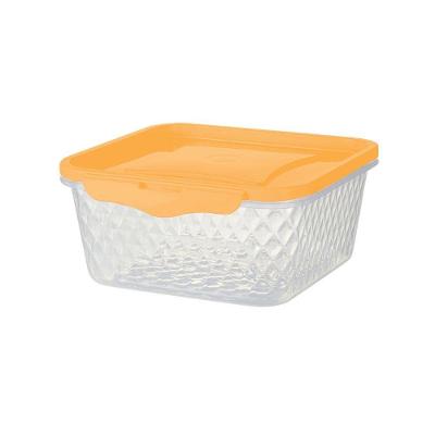 Pote Quadrado Com Trava 1,7l - Bpa Free Apricot