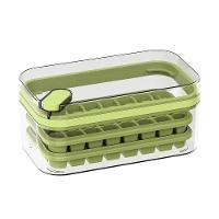 Forma De Gelo 64 Cubos Camada Dupla Recipiente Bandeja Verde - 1