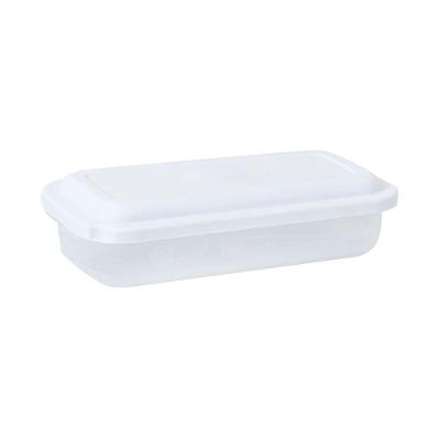 Pote Plástico Retangular 500ml Plasvale Branco