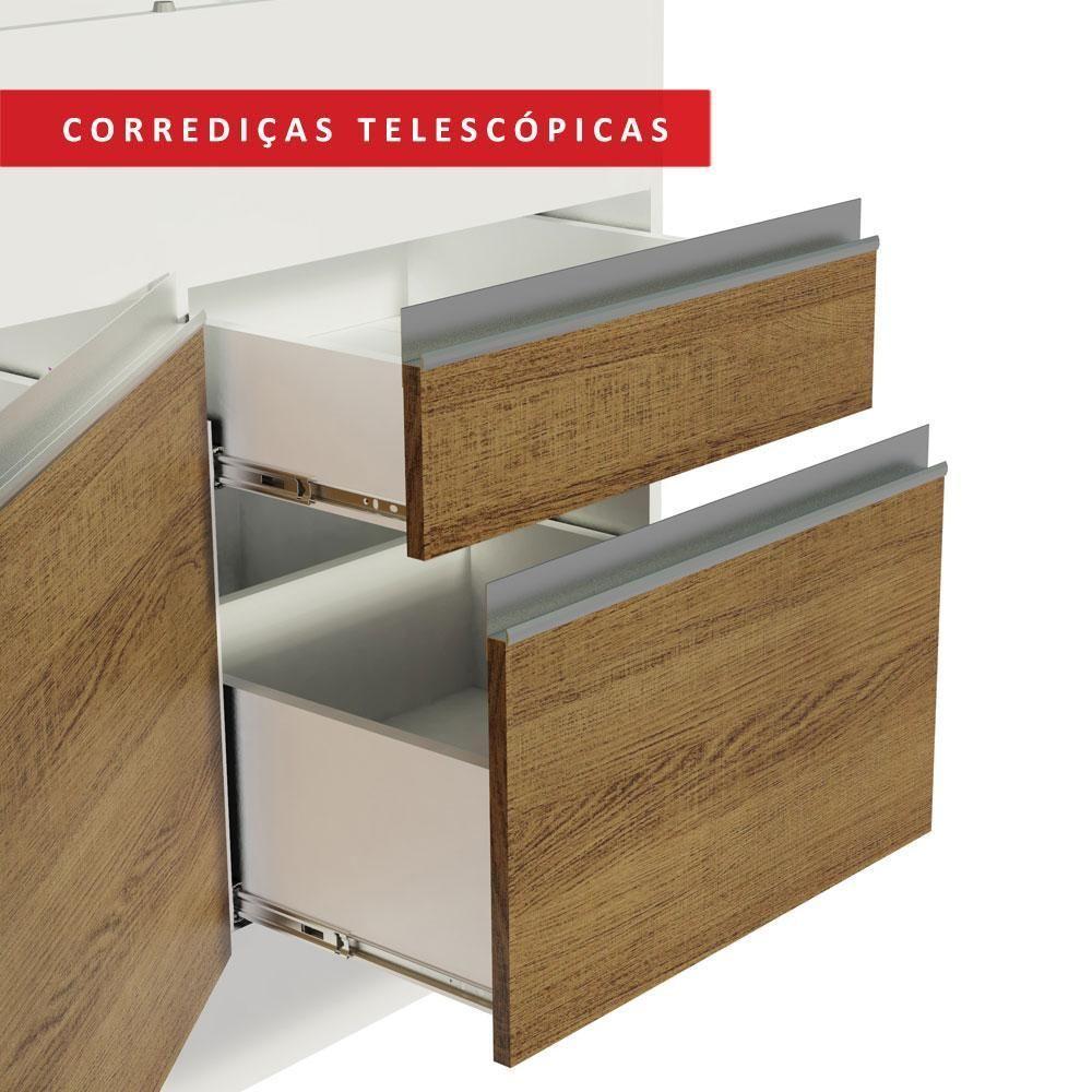 Balcão de Pia Glamy 2 Portas 2 Gavetas Madesa - 10