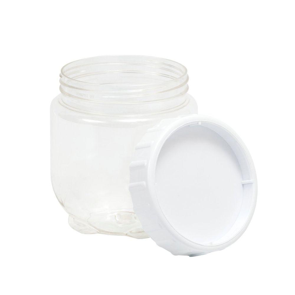 Porta Mantimentos Empilhável 750ml Plasvale Branco - 3