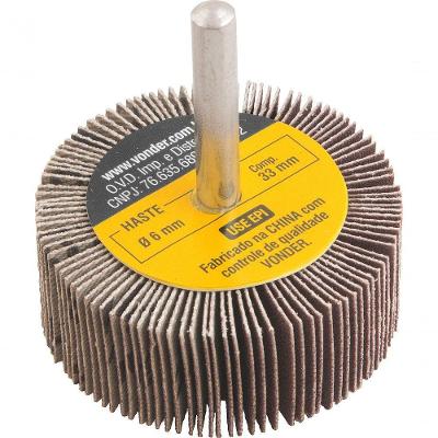Roda De Lixa 50mmx20mm Com Haste G220 Vonder