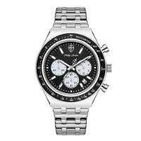 Relógio Masculino London Steel Silver Black 43mm - 1