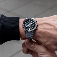 Relógio Masculino Hazard Steel Silver Black 43mm - 9