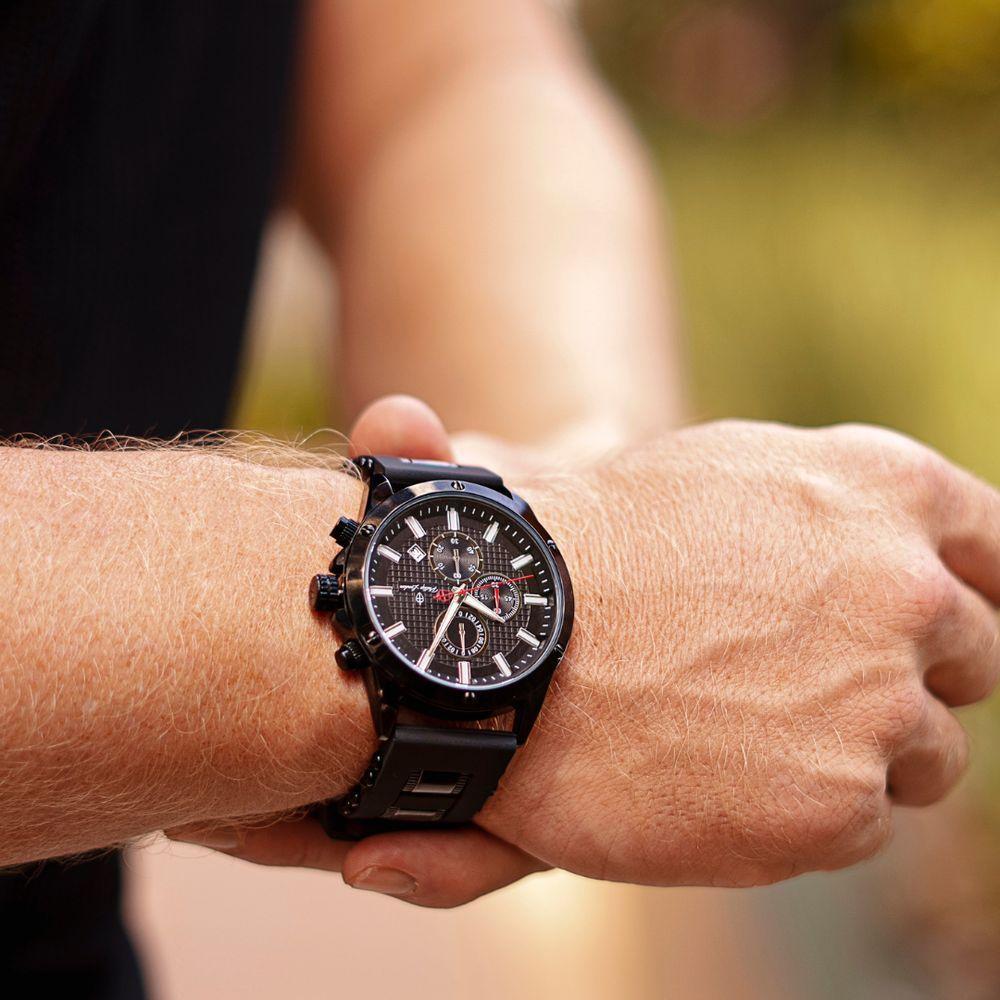 Relógio Masculino Falcon Black 46mm - 4