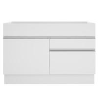 Balcão de Pia Glamy Branco 1 Porta e 2 Gavetas Madesa - 3
