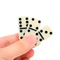 Jogo De Dominó Maleta 10mm 24 Peças Diversão Jogatina - 2