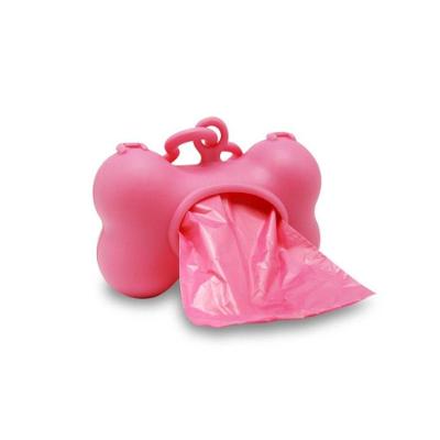 Porta Saquinhos Para Pets Com Refil Plasvale Rosa