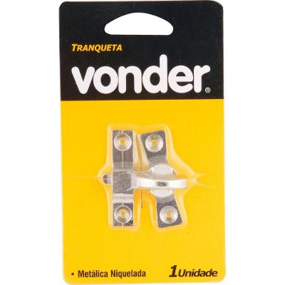Tranqueta Simples Aço Carbono Niquelado Vonder