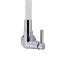 Torneira Pia Cozinha Parede Flexível Alavanca 1/4 De Volta Branco Luxo - 3