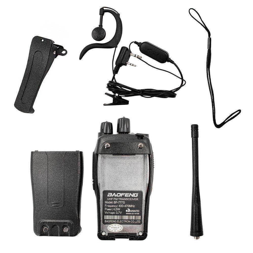 Radio Comunicador Walk Talk Profissional 16 Frequencias Kit Com 2 - 3