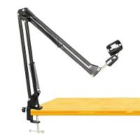 Pedestal Suporte Mesa Braço Articulado Para Microfone Studio - 1