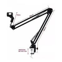 Pedestal Suporte Mesa Braço Articulado Para Microfone Studio - 3