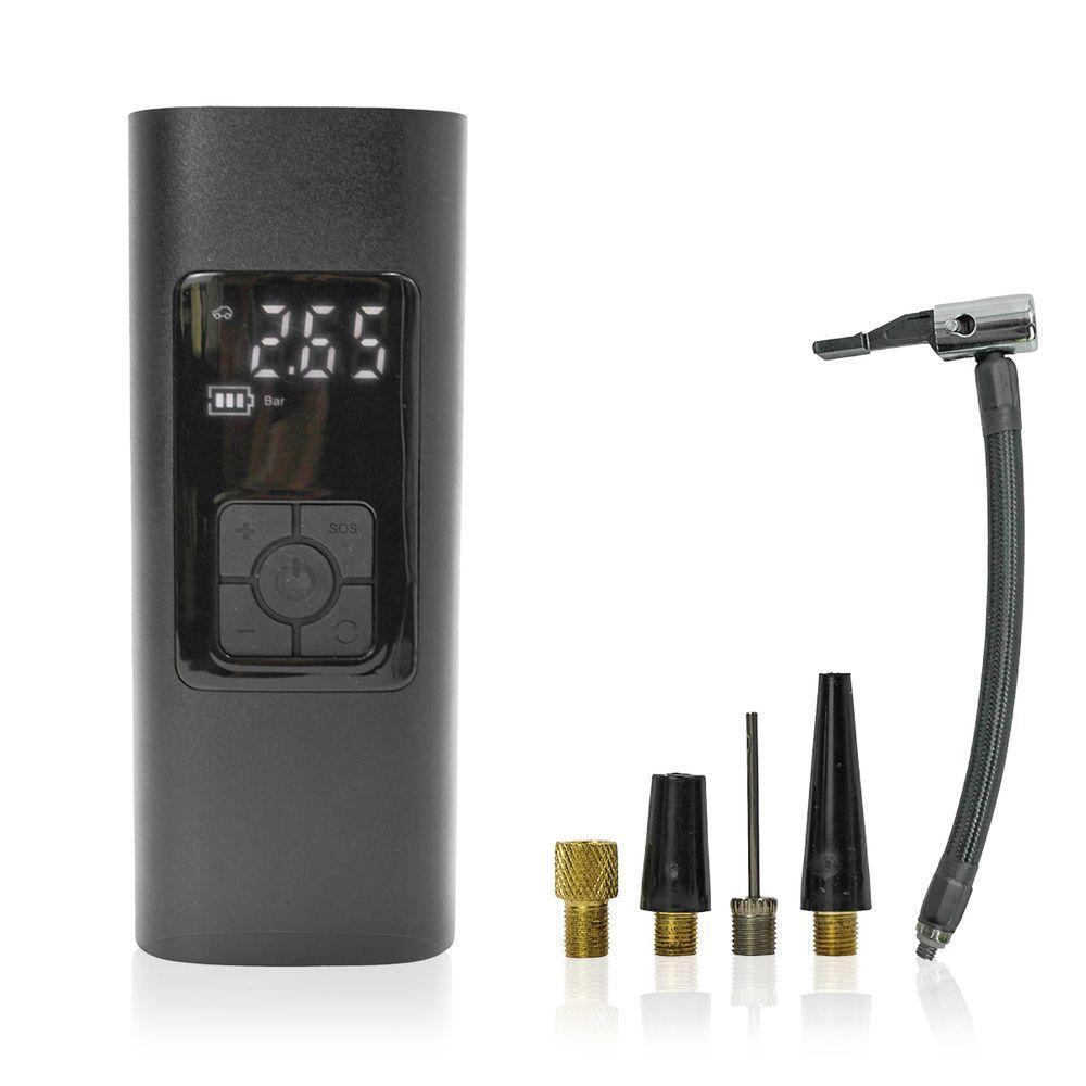 Bomba De Ar Para Encher Bolas Eletrico Usb Recarregavel Bicos E Mangueira - 1