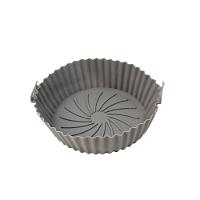 Forro Para Air Fryer De Silicone Forma Reutilizavel Antiaderente Cinza - 1
