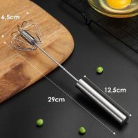 Misturador Batedor Mixer Ovos Claras Giratorio Semi Automatico - 3