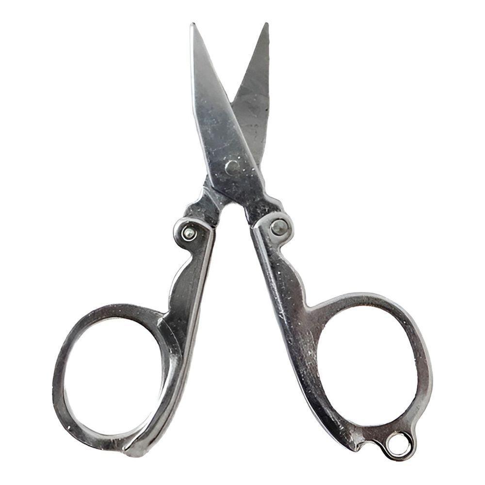 Mini Tesoura Dobrável Aço Inox Reparo Corte Chaveiro - 5
