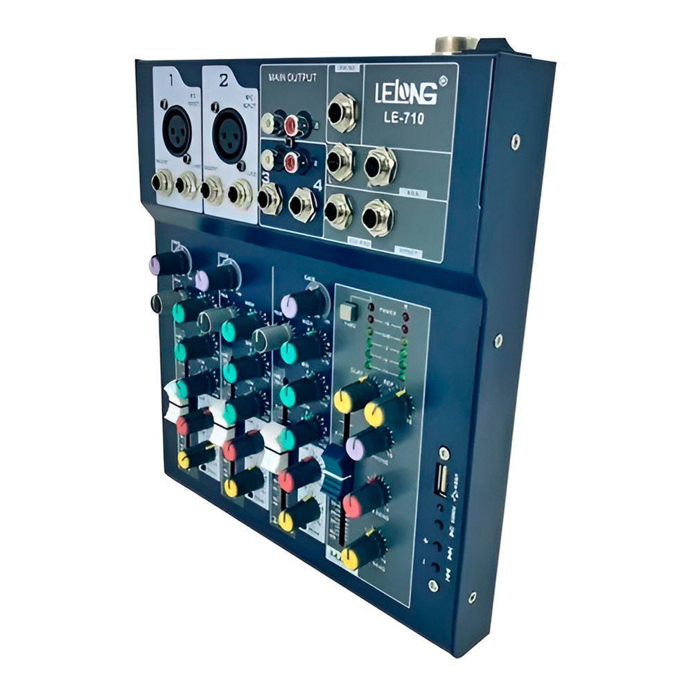 Mesa De Som Digital Mixer Usb 4 Canais Bluetooth Mp3 Player - 4