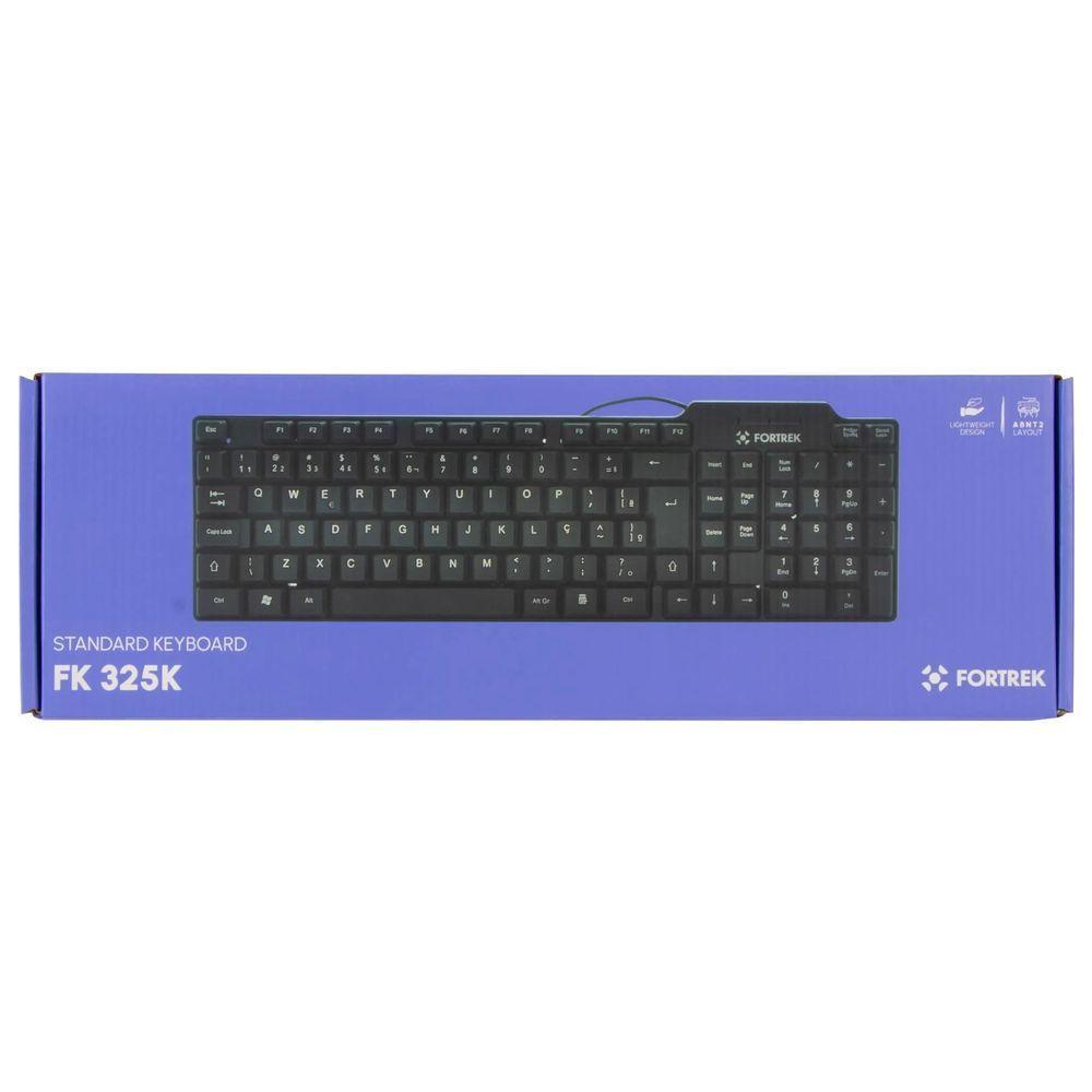 Teclado Fortrek Skl106-fk325k Usb Abnt2 1,45m ? Preto - 7