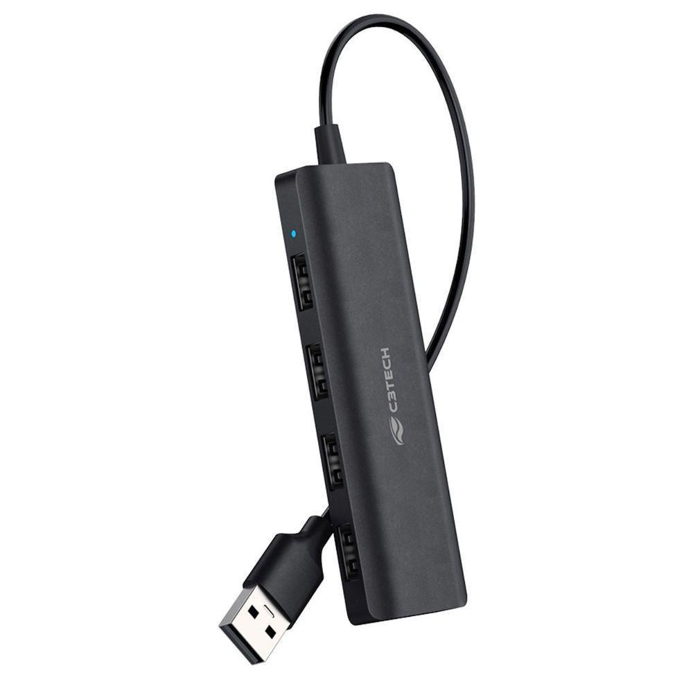Hub Usb 2.0 4 Portas Hu-230bk C3tech. - 1