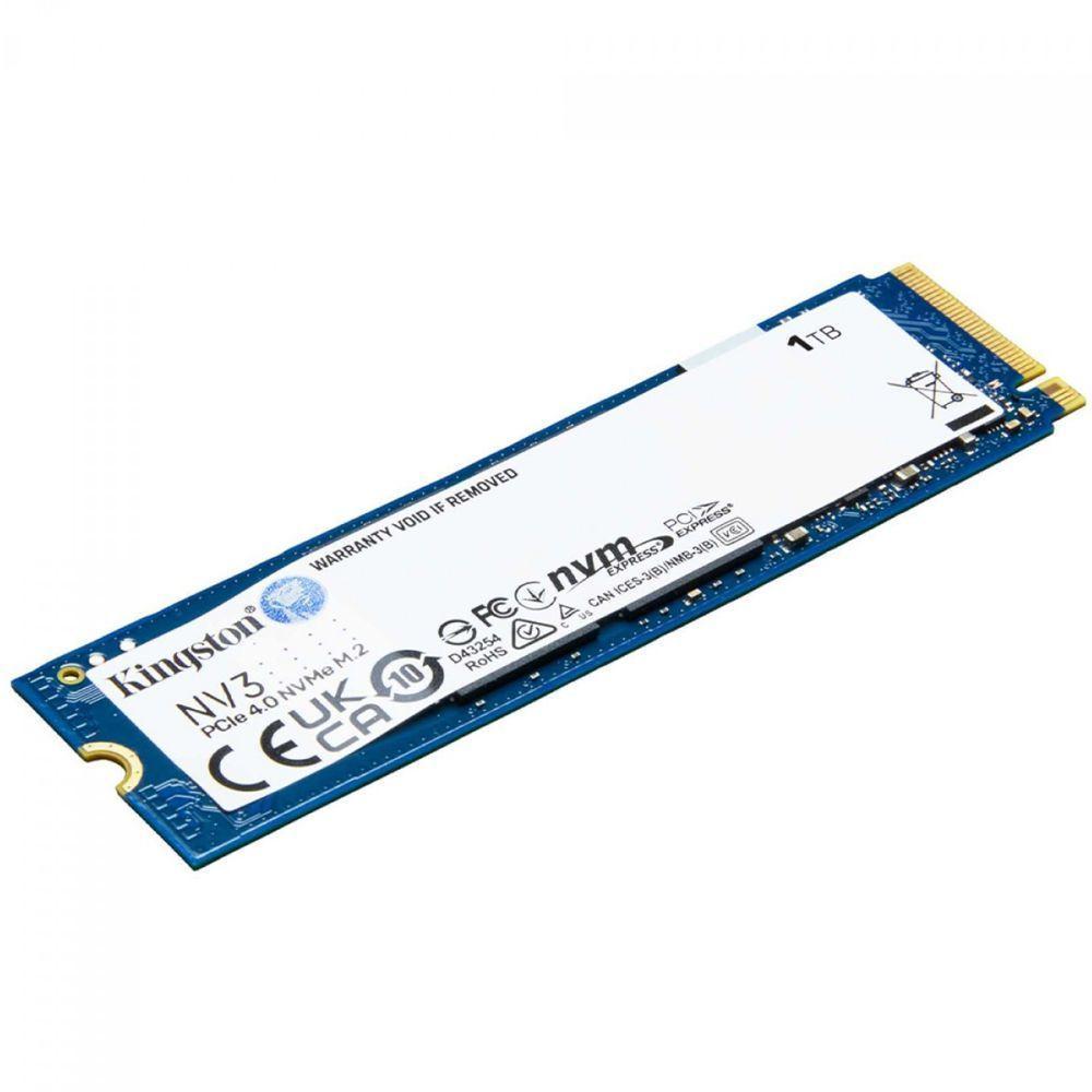 Ssd Kingston 1tb M.2 Nvme Pcie 4.0 Nv3 Snv3s-1000g Leitura 3500mb-s Gravação 2800mb-s - 2