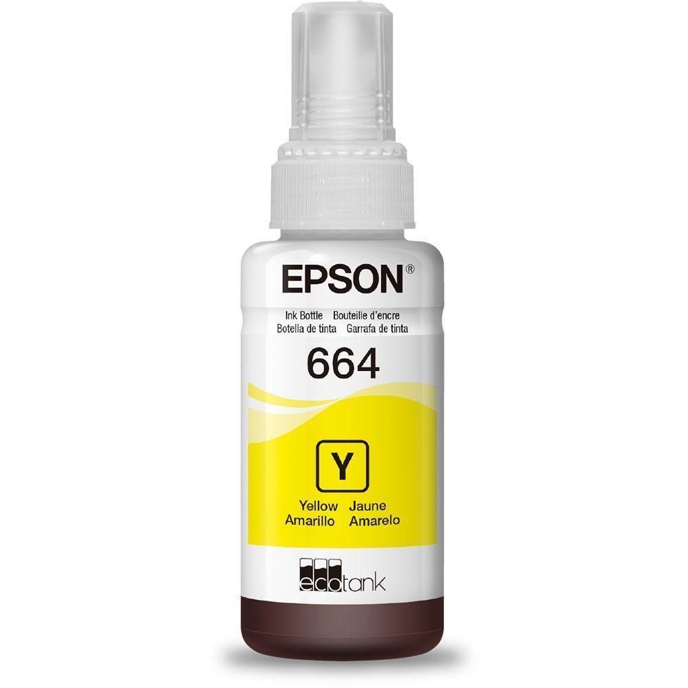 Refil Epson 664 - Amarelo - 70ml - T664420al - 2