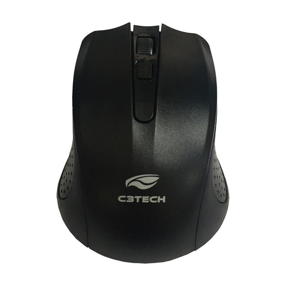 Mouse Wireless C3tech, M-w20bk, 1000dpi - Preto - 2