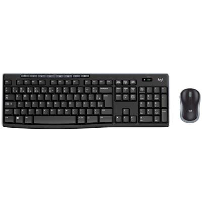 Kit Teclado E Mouse Multimídia Wireless Logitech Mk270 Abnt2 1000 Dpi ? Preto (sem Fio)