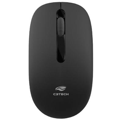 Mouse Wireless C3tech M-w15bk, 1200dpi, 2.4ghz, Sensor óptico - Preto
