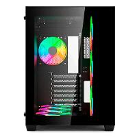 Gabinete Gamer C3tech Gaming Aquarius Mt-g910bk, Atx, Usb 3.0, Vidro Temperado - Preto - 2