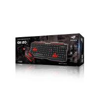 Kit Teclado E Mouse Usb Gamer C3tech Gk-20v2bk 1200dpi Abtn2 1.1mt - Preto E Vermelho - 4
