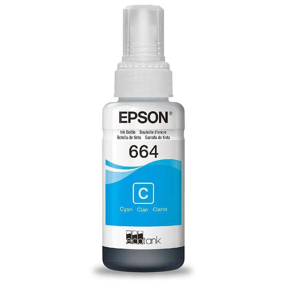 Refil Epson 664 - Ciano - 70ml - T664220al - 2