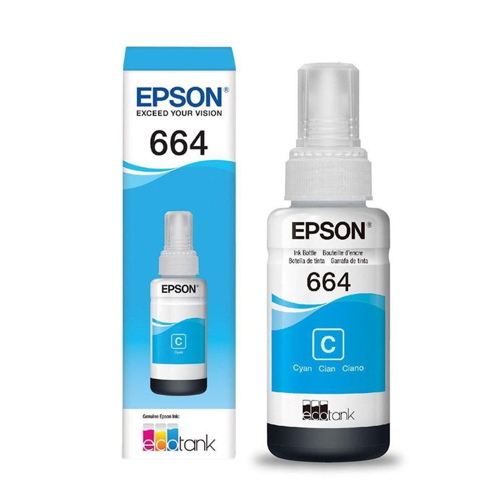 Refil Epson 664 - Ciano - 70ml - T664220al - 3