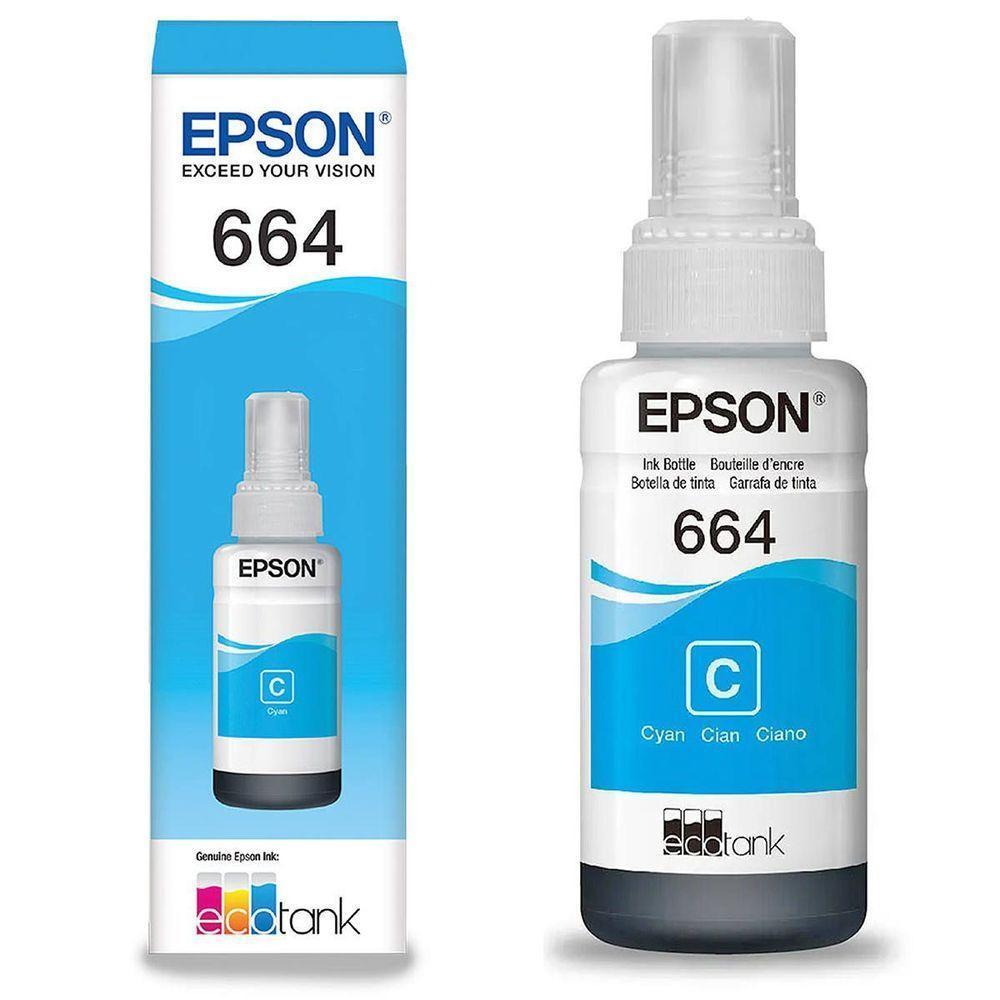 Refil Epson 664 - Ciano - 70ml - T664220al - 4