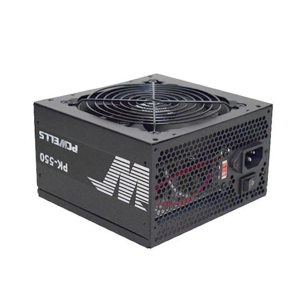 Fonte Atx 550w Real K-mex Pcwells Pk-550 Com Cabo - 1