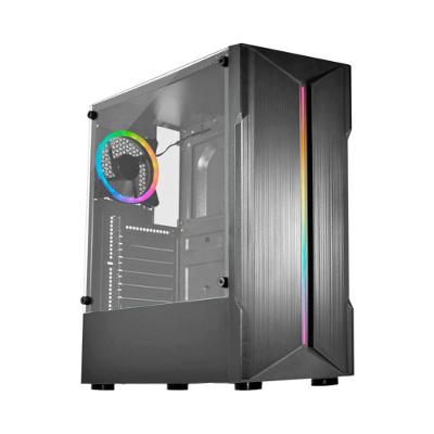 Gabinete Gamer K-mex Demon Ii, Lateral Em Vidro Temperado, Painel Led Argb, Atx - Cg-06w5