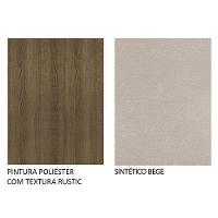 Conj. Mesa Tampo De Vidro 4 Cadeiras Rustic/Crema/bege - 2